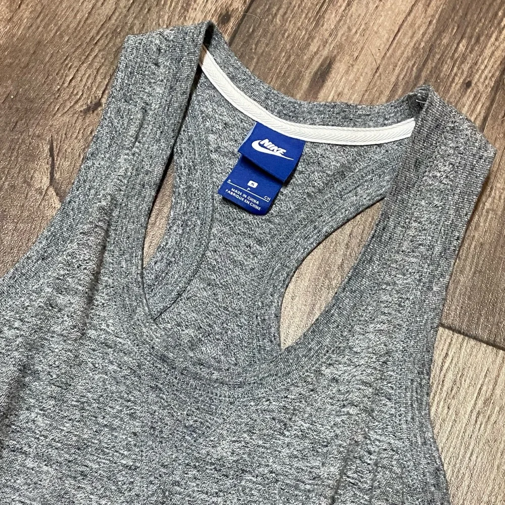 Nike Gray Racerback Romper Small Just Do It Athleisure Lounge One Piece